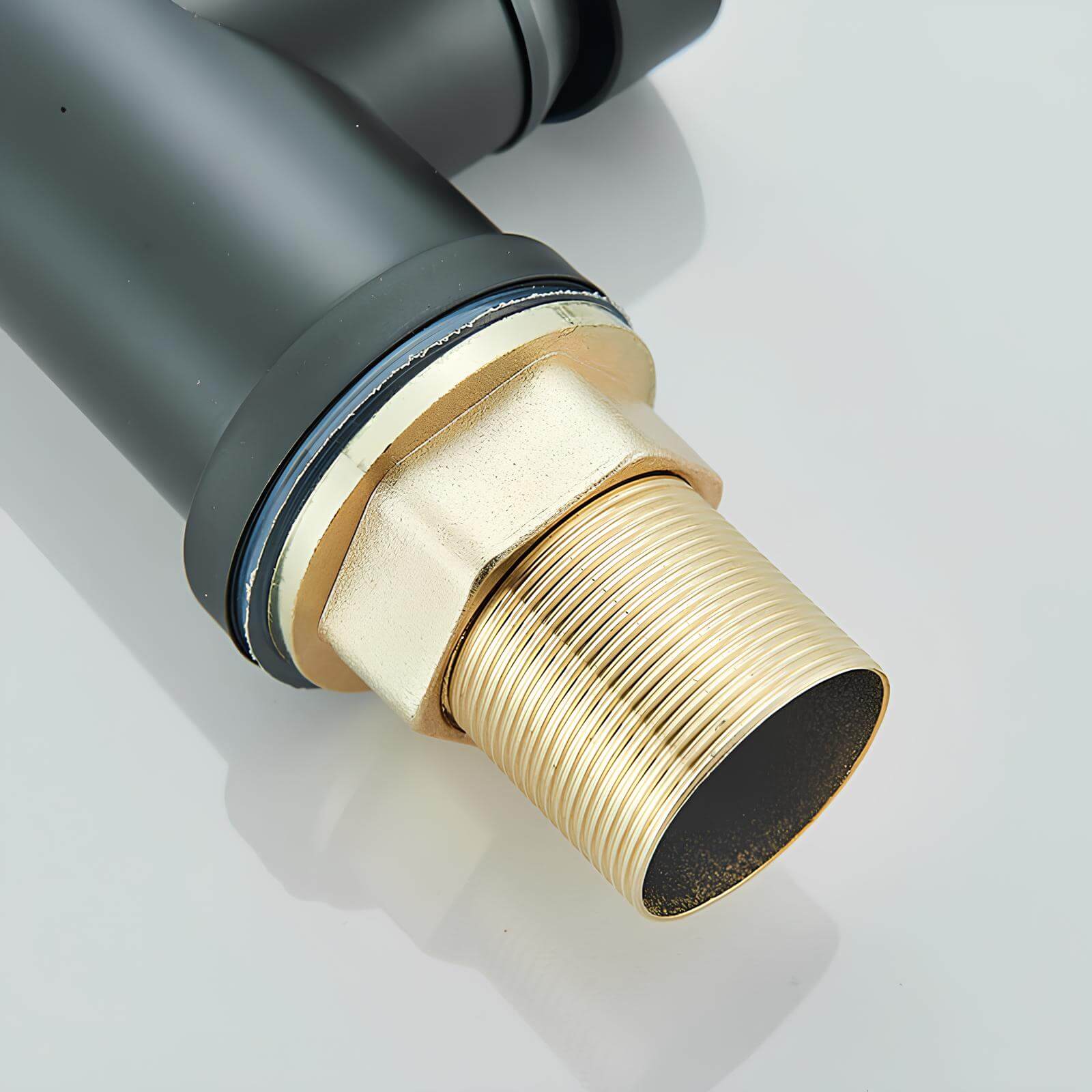 Commercial spring kitchen faucet with tall spout and pull-down sprayer