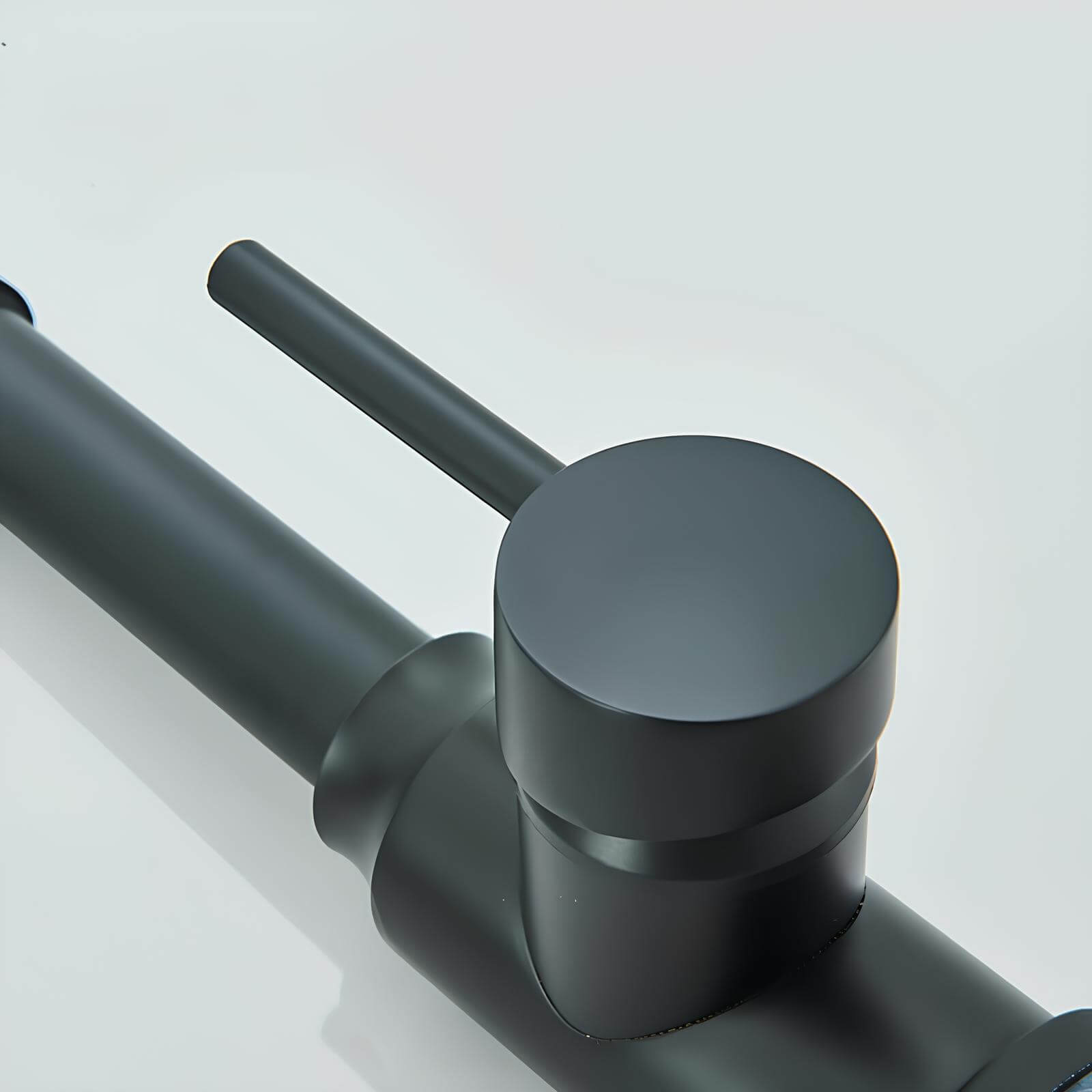 Commercial spring kitchen faucet with tall spout and pull-down sprayer