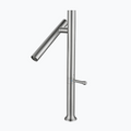 Kitchen faucet in 304 stainless steel with 360° swivel spout