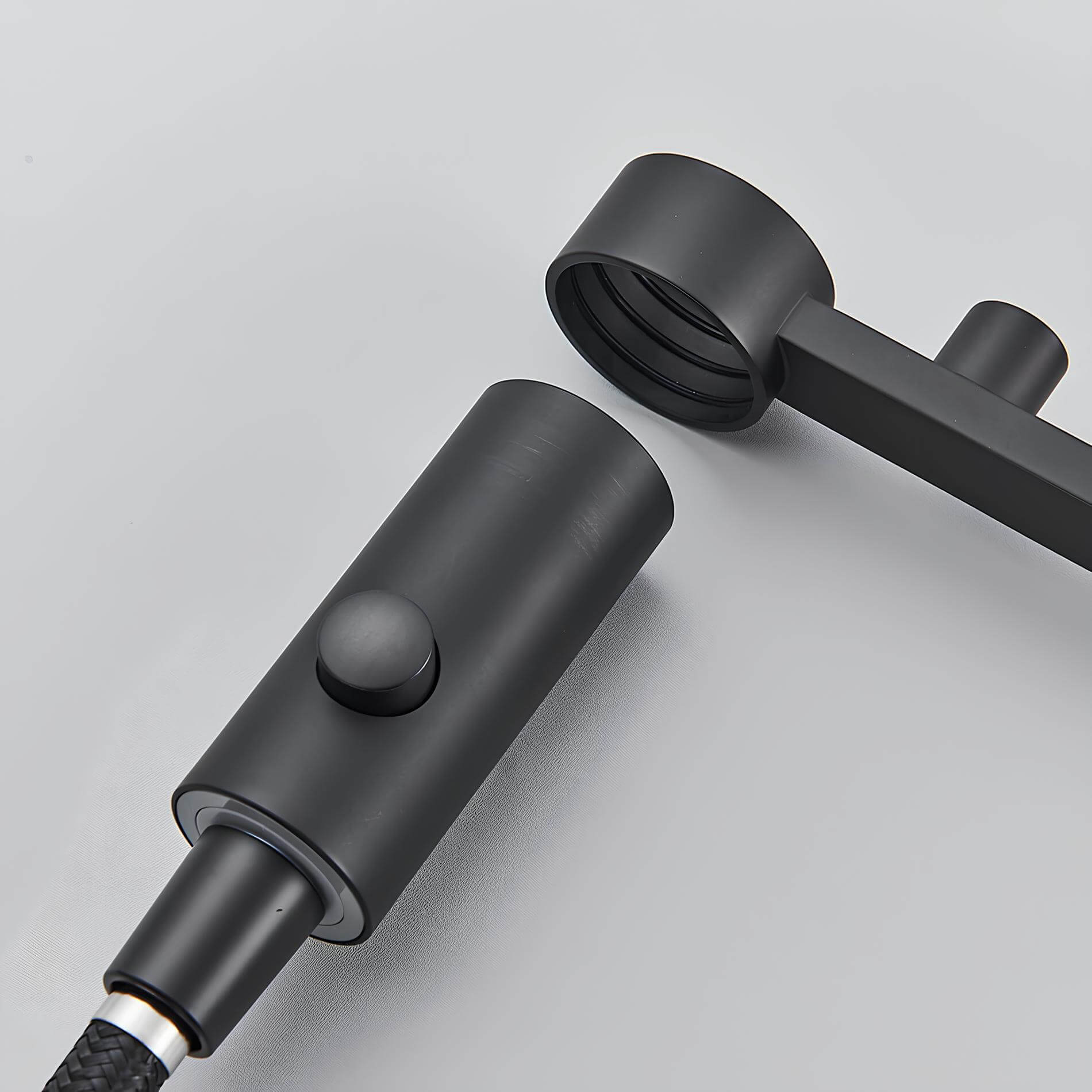 Kitchen faucet with dual handles and dedicated filtered water outlet