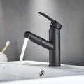 Single-lever kitchen faucet with pull-out sprayer and chrome finish