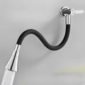 Wall-mount cold water kitchen faucet with flexible 360° spout