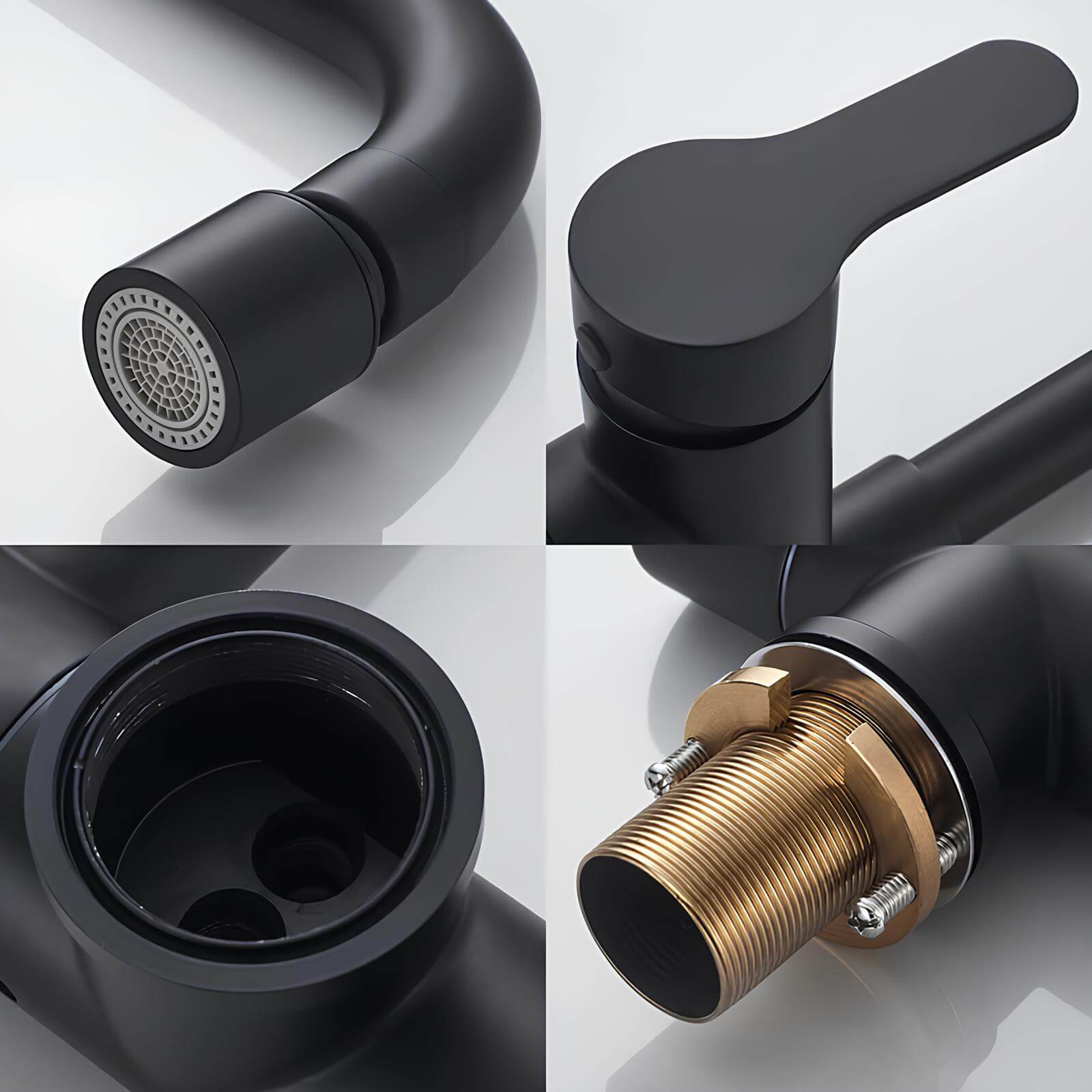 Compact folding kitchen faucet with flexible dual-spray spout